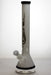 18 inches genie 9 mm color-tube and clear-bottom beaker water bong-White - One Wholesale