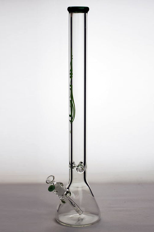 24" genie 9 mm classic beaker bong-Green - One Wholesale