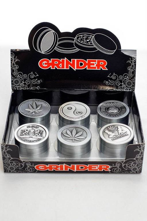 4 parts A.H. silver metal grinder Regular Grinder ONE