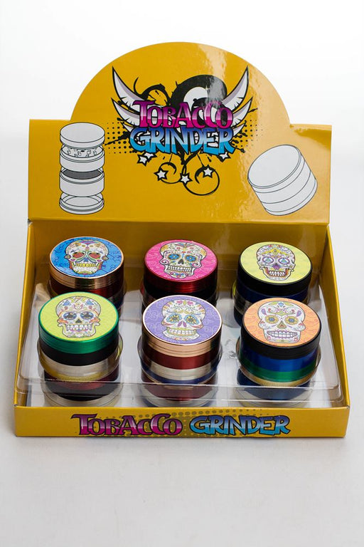 4 parts Skull picture color metal grinder Herb Grinder ONE