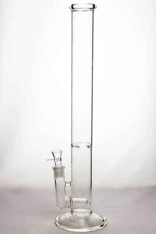 19.5 in. clear tube inline diffuser glass water bong with carb Glass Bong ONE