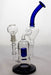 9.5 in. 2-in-1 cylinder diffused recycler bong-Blue-4472 - One Wholesale