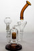 9.5 in. 2-in-1 cylinder diffused recycler bong-Amber-4473 - One Wholesale