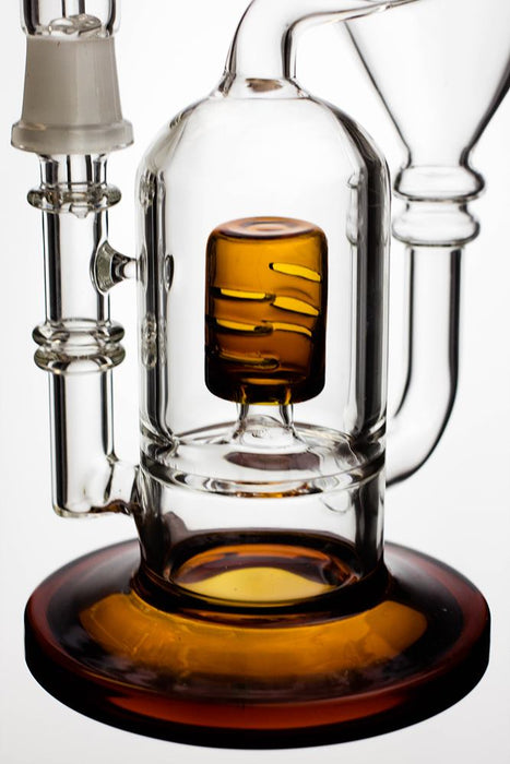9.5 in. 2-in-1 cylinder diffused recycler bong- - One Wholesale