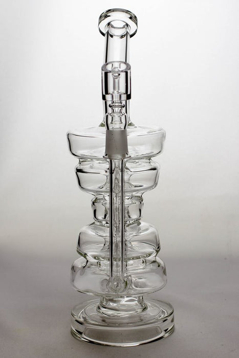 11 in. Pully recycled bubbler with a banger- - One Wholesale
