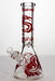 12" Dragon artwork 9 mm thick glass beaker bong-Red - One Wholesale