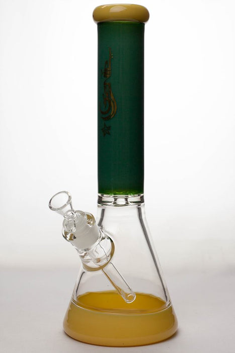 13 in. Genie two tone 9 mm glass beaker water bong Glass Bong ONE YL-JD