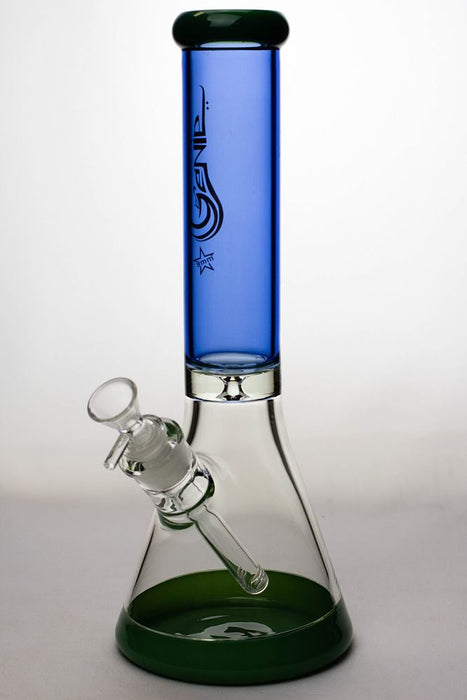 13 in. Genie two tone 9 mm glass beaker water bong Glass Bong ONE BL-JD