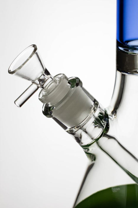 13 in. Genie two tone 9 mm glass beaker water bong Glass Bong ONE