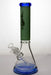 13 in. Genie two tone 9 mm glass beaker water bong Glass Bong ONE JD-BL