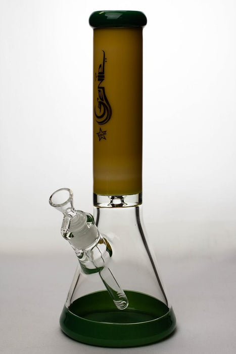 13 in. Genie two tone 9 mm glass beaker water bong-JD-YL - One Wholesale