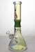 13 in. Genie Metallic 7 mm curved glass beaker water bong-Yellow-4544 - One Wholesale