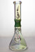 13 in. Genie Metallic 7 mm curved glass beaker water bong- - One Wholesale