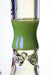 13 in. Genie Metallic 7 mm curved glass beaker water bong- - One Wholesale