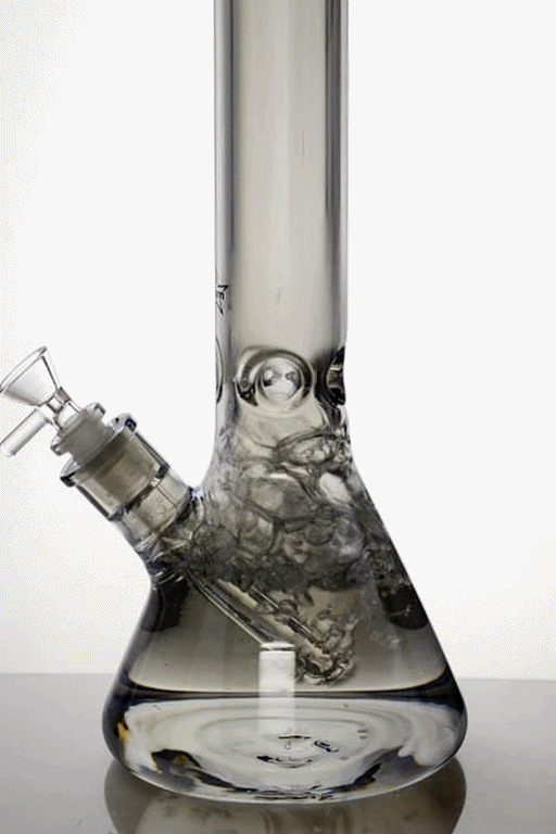 17 in. Genie Metallic 7 mm glass beaker bong Glass Bong ONE