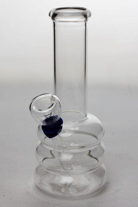 6 in. clear glass water bong-C - One Wholesale
