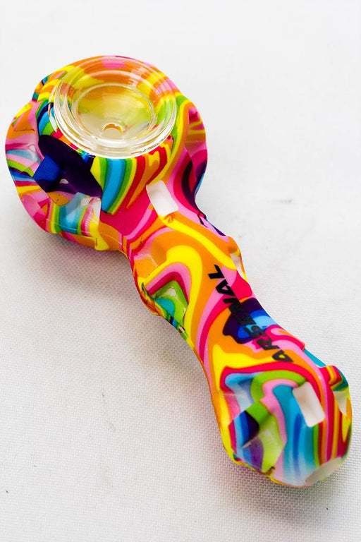 Arsenal Silicone hand pipe with Jar and Dab tool Silicone Pipe ONE