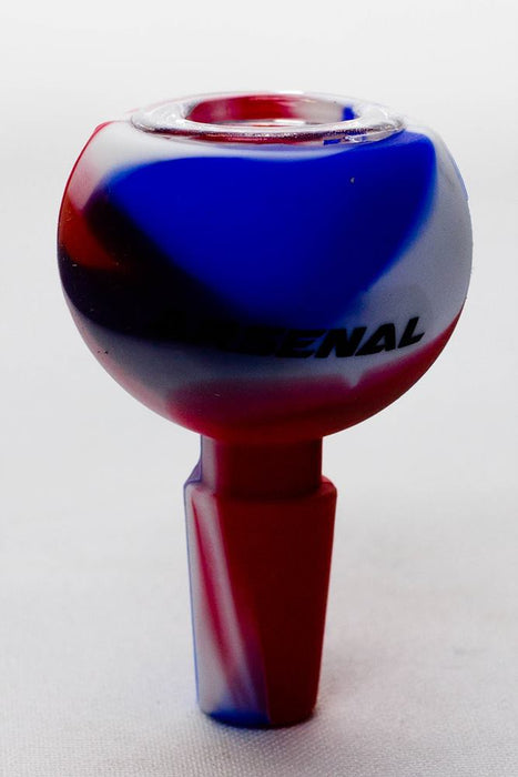 Arsenal silicone bowl with glass bowl- - One Wholesale