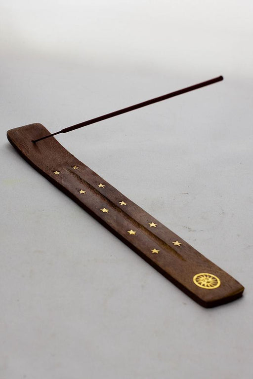 Wooden incense holder - 5 ea- - One Wholesale