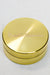 2 parts infyniti metal herb grinder-Gold - One Wholesale