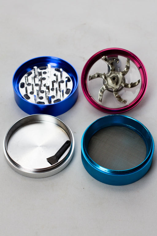 4 parts color herb grinder with handle Regular Grinder ONE