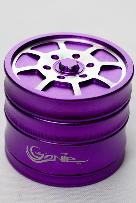 Genie 8 spoke rims aluminium grinder-Purple - One Wholesale