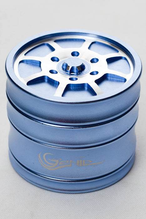 Genie 8 spoke rims aluminium grinder-Blue - One Wholesale