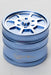 Genie 8 spoke rims aluminium grinder-Blue - One Wholesale