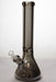 15 in. Metallic 9 mm glass beaker bong-Black-4633 - One Wholesale
