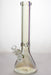 15 in. Metallic 9 mm glass beaker bong-Silver-4634 - One Wholesale