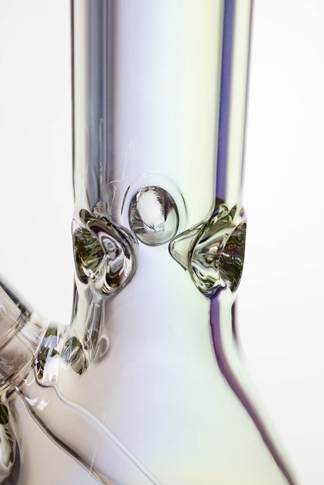 15 in. Metallic 9 mm glass beaker bong- - One Wholesale