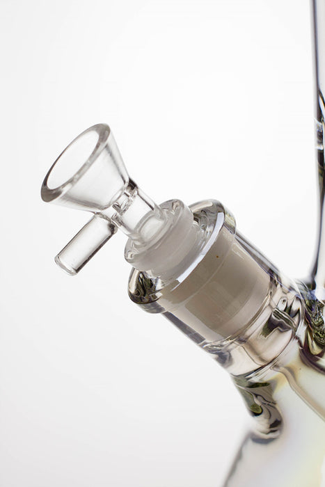 15 in. Metallic 9 mm glass beaker bong- - One Wholesale
