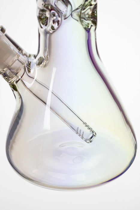 15 in. Metallic 9 mm glass beaker bong- - One Wholesale