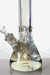 15 in. Metallic 9 mm glass beaker bong- - One Wholesale