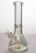 12 in. Metallic 9 mm glass beaker bong-Silver-4635 - One Wholesale