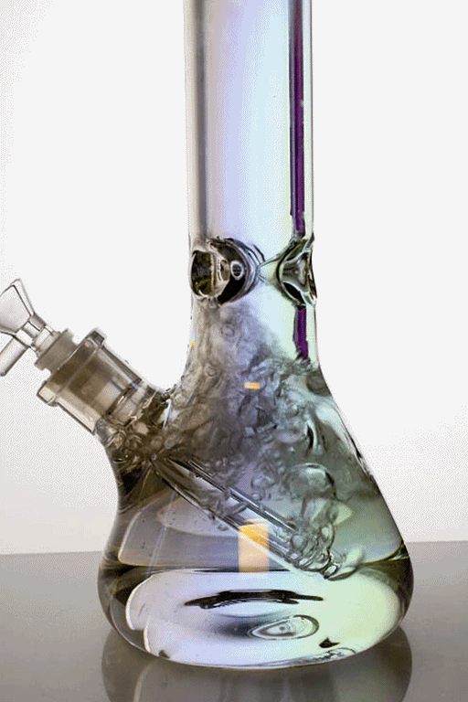 12 in. Metallic 9 mm glass beaker bong Glass Bong ONE