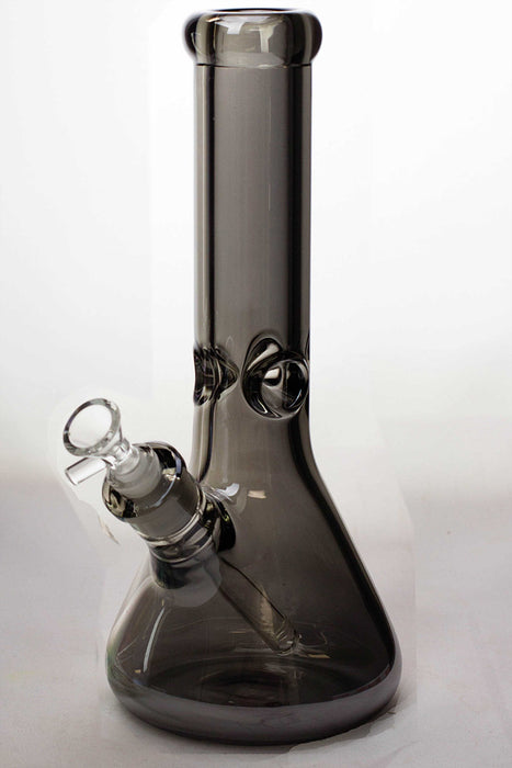 12 in. Metallic 9 mm glass beaker bong-Black-4636 - One Wholesale
