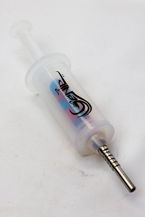 White silicone syringe shape nectar collector-BL-OR - One Wholesale