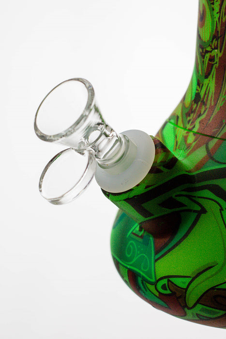 13" Detachable green silicone tube beaker water bong- - One Wholesale