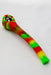 9" Genie Silicone hand pipe with metal bowl-RASTA - One Wholesale