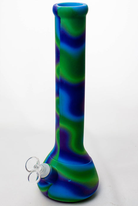 13" detachable silicone beaker water bong-A-4685 - One Wholesale