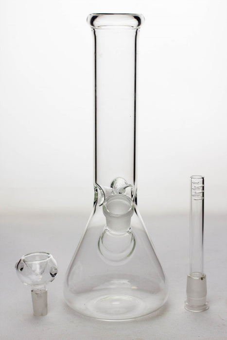 10" clear glass water bong- - One Wholesale