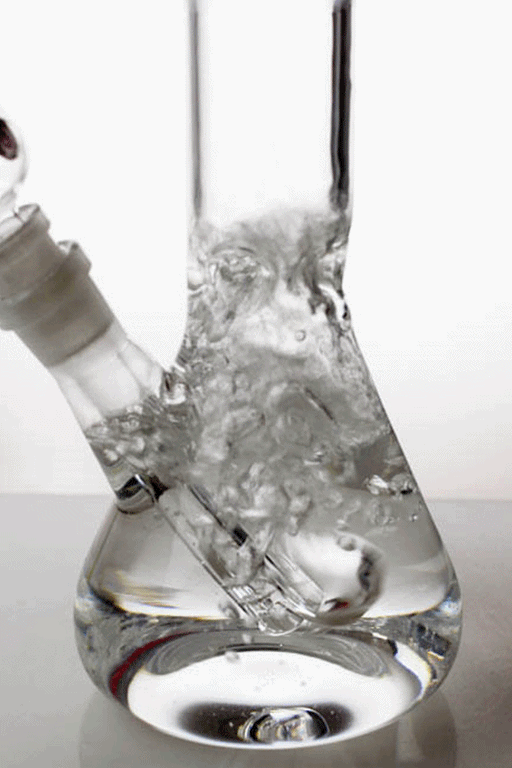 8" clear glass water bong Glass Bong ONE