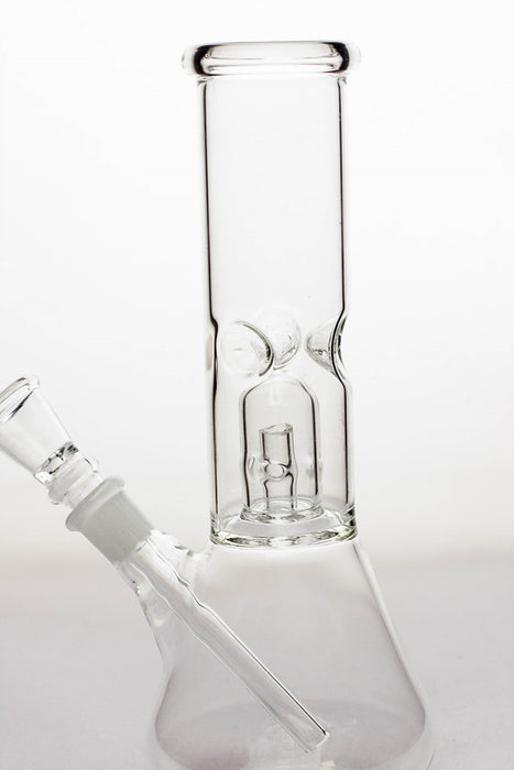 8" clear single dome percolator beaker water bong- - One Wholesale