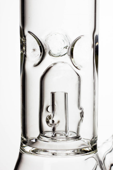 8" clear single dome percolator beaker water bong- - One Wholesale