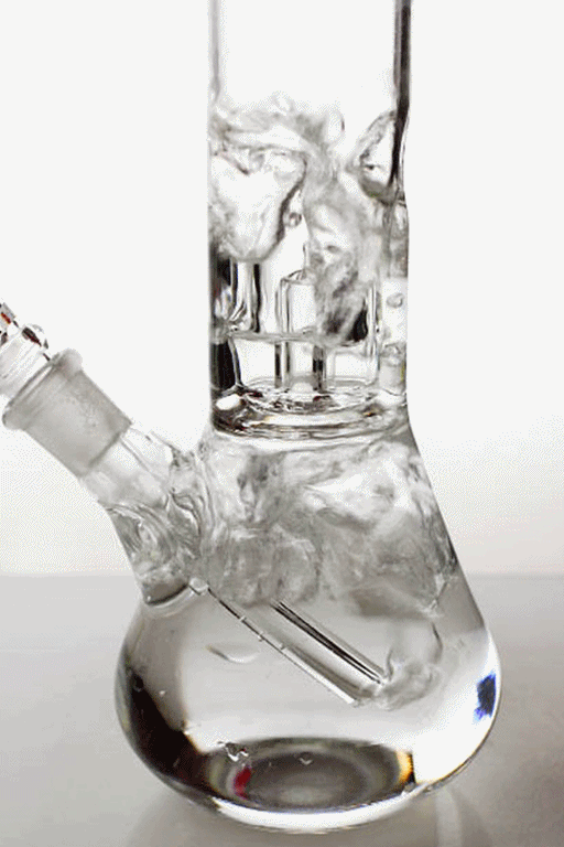 8" clear single dome percolator beaker water bong Glass Bong ONE