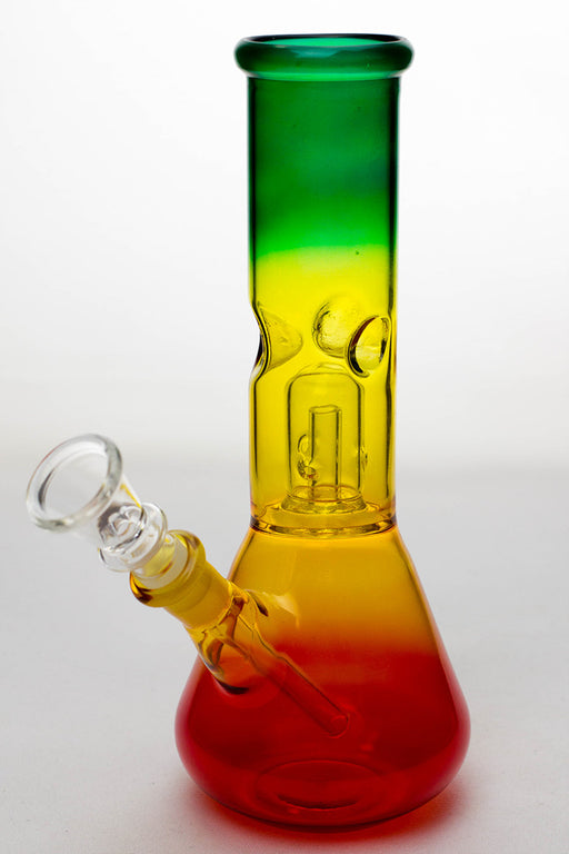 8" rasta single dome percolator beaker water bong Glass Bong ONE