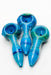 3.5" Color Soft glass hand pipe (3 ea per pack)-Sky blue - One Wholesale