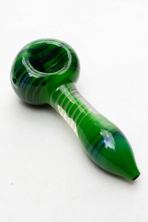 3.5" Color Soft glass hand pipe (3 ea per pack)- - One Wholesale