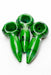 3.5" Soft Color glass hand pipe (3 ea per pack)-Green - One Wholesale